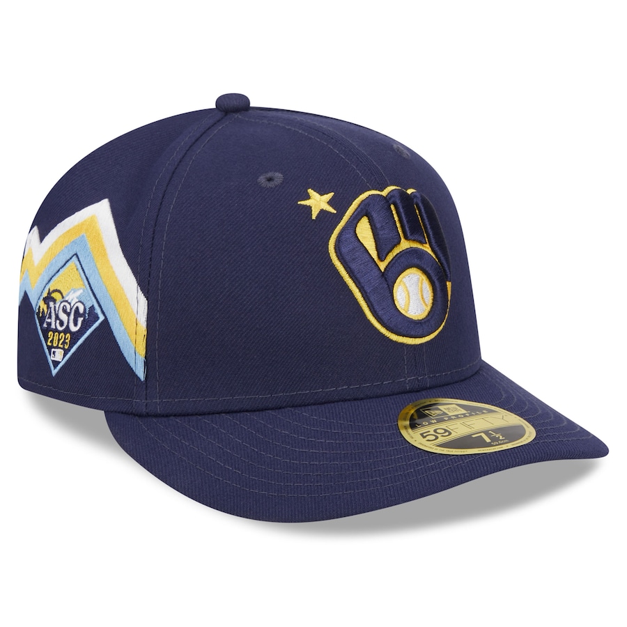  Milwaukee Brewers New Era 2023 MLB All-Star Game Workout Low Profile 59FIFTY Fitted Hat - Navy
