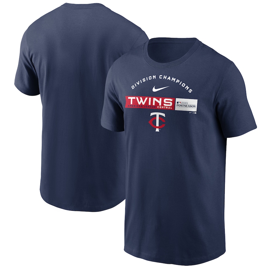 Футболка Minnesota Twins Nike 2023 AL Central Division Champions – Navy