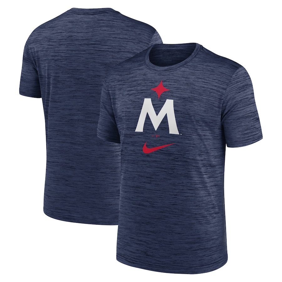 Футболка Minnesota Twins Nike 2023 Logo Velocity Performance (тёмно-синий)
