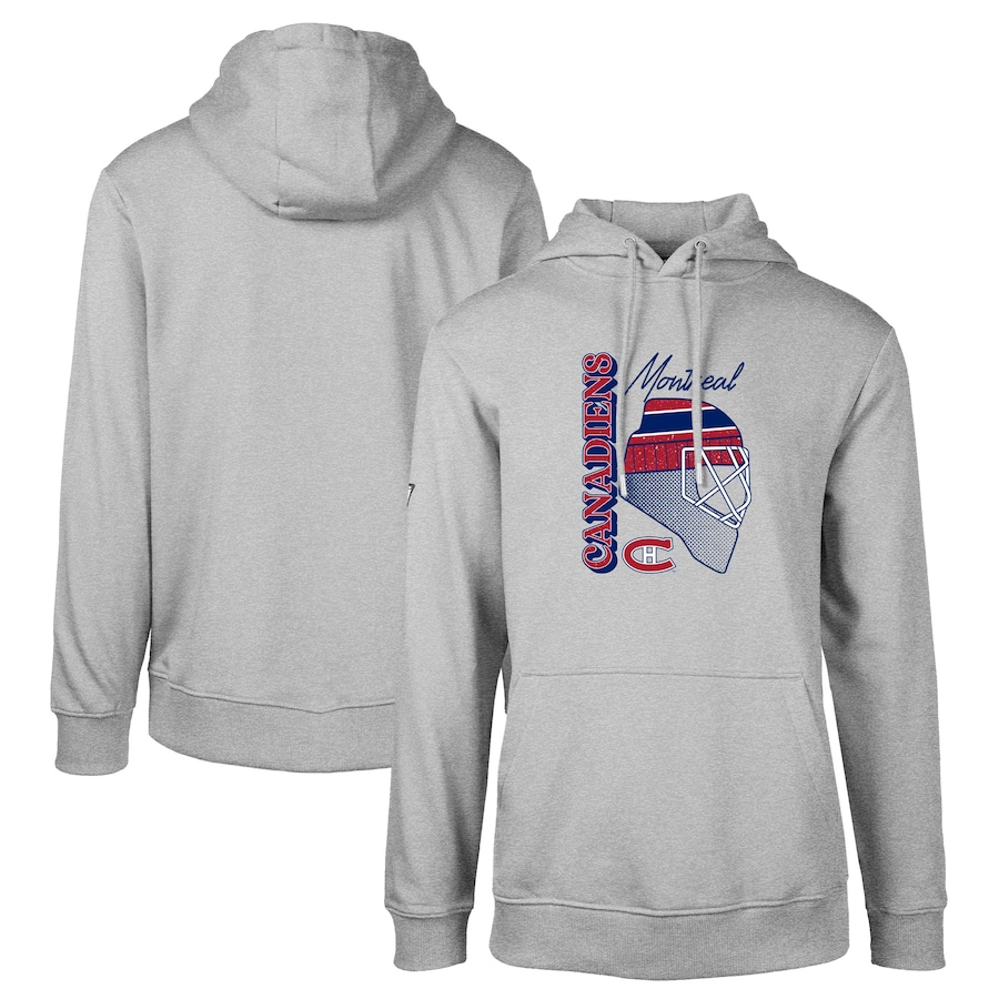 Худи Montreal Canadiens Levelwear Retro Podium Netminder (серый меланж)