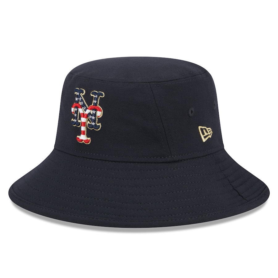  New York Mets New Era 2023 Fourth of July Bucket Hat - Navy