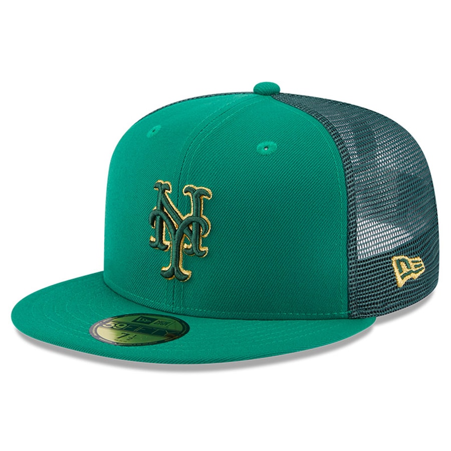  New York Mets New Era 2023 St. Patrick's Day 59FIFTY Fitted Hat - Kelly Green