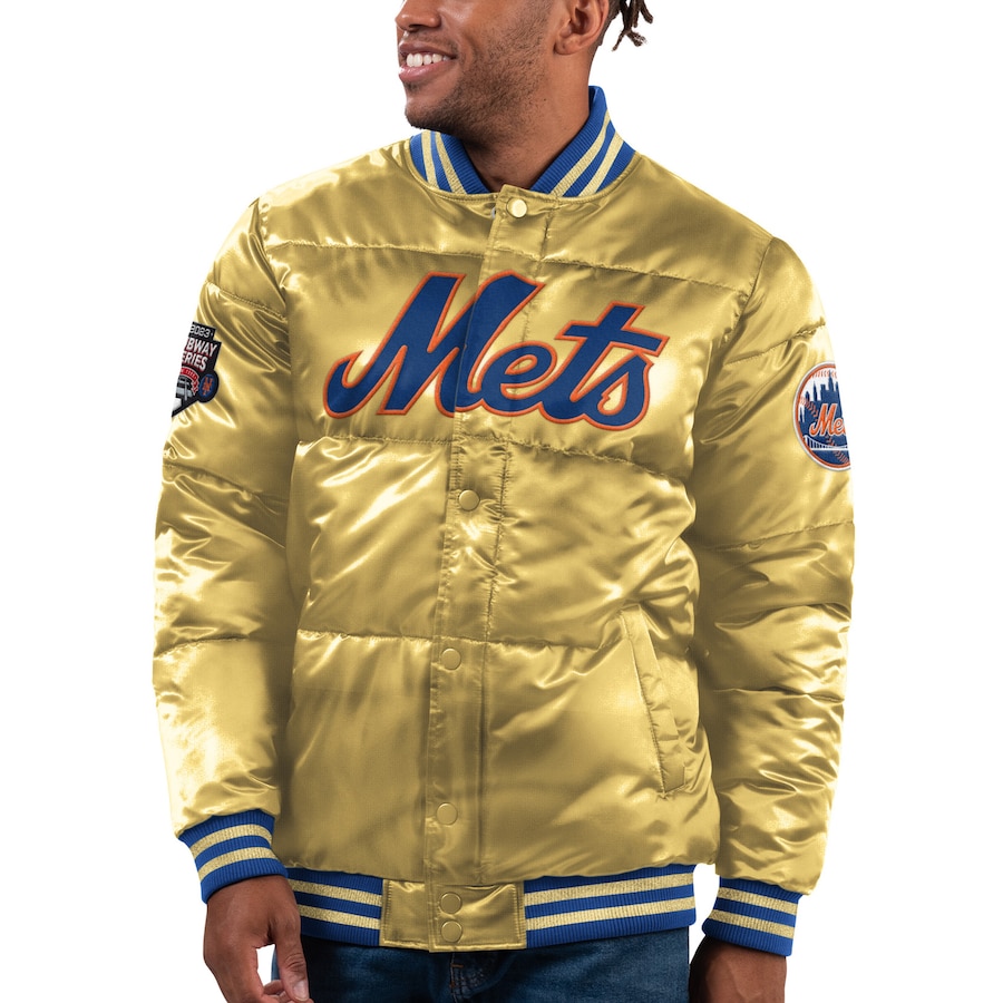  New York Mets Starter 2023 Subway Series Bronx Bomber Full-Snap Jacket - Gold