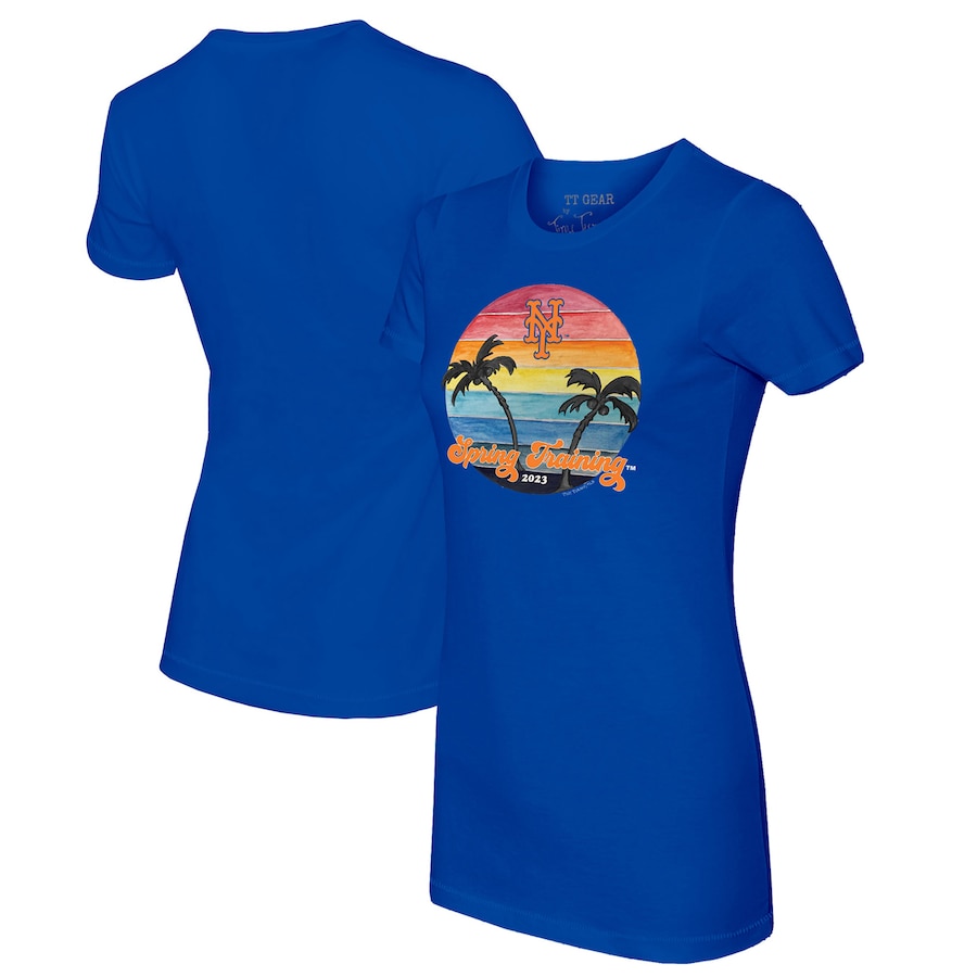 New York Mets Tiny Turnip Women's 2023 Spring Training T-Shirt - Royal