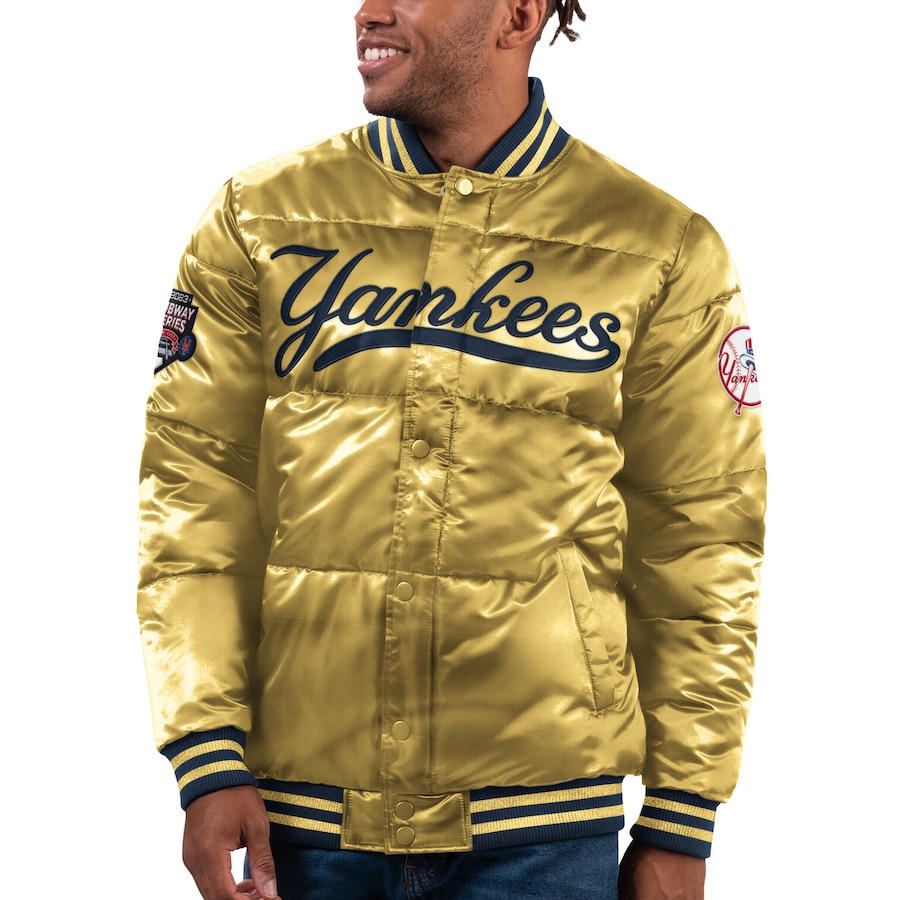  New York Yankees Starter 2023 Subway Series Bronx Bomber Full-Snap Jacket - Gold