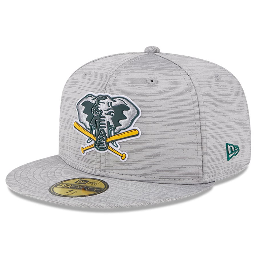  Oakland Athletics New Era 2023 Clubhouse 59FIFTY Fitted Hat - Gray