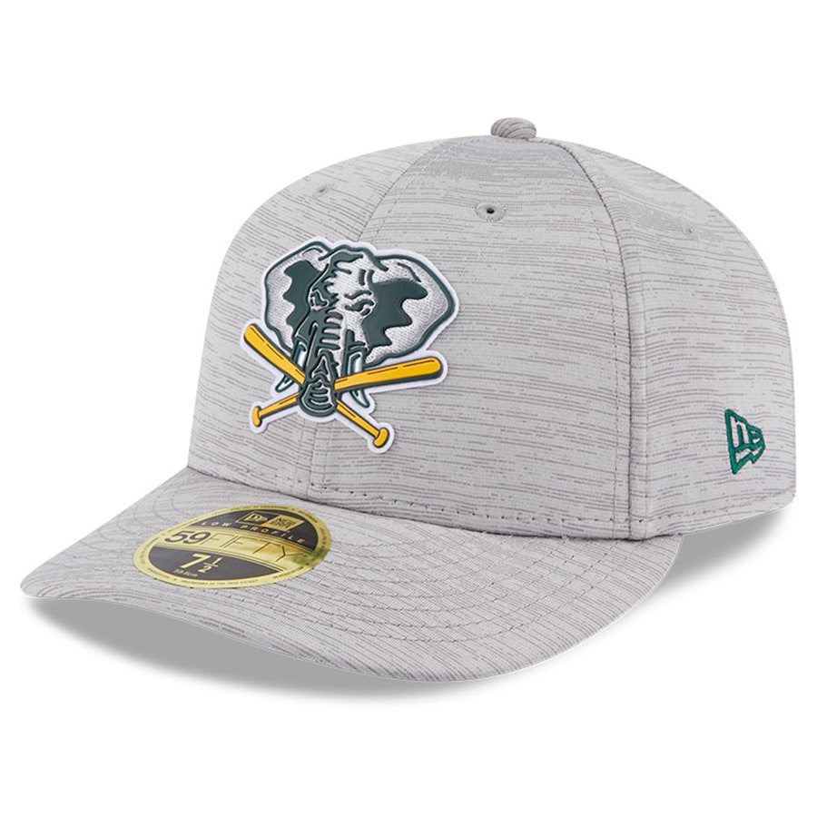  Oakland Athletics New Era 2023 Clubhouse Low Profile 59FIFTY Fitted Hat - Gray
