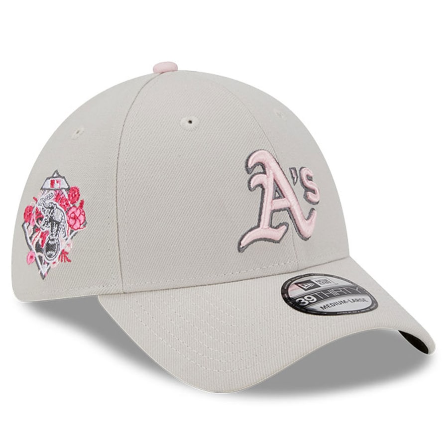  Oakland Athletics New Era 2023 Mother's Day 39THIRTY Flex Hat - Khaki