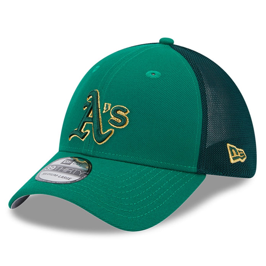  Oakland Athletics New Era 2023 St. Patrick's Day 39THIRTY Flex Hat - Kelly Green
