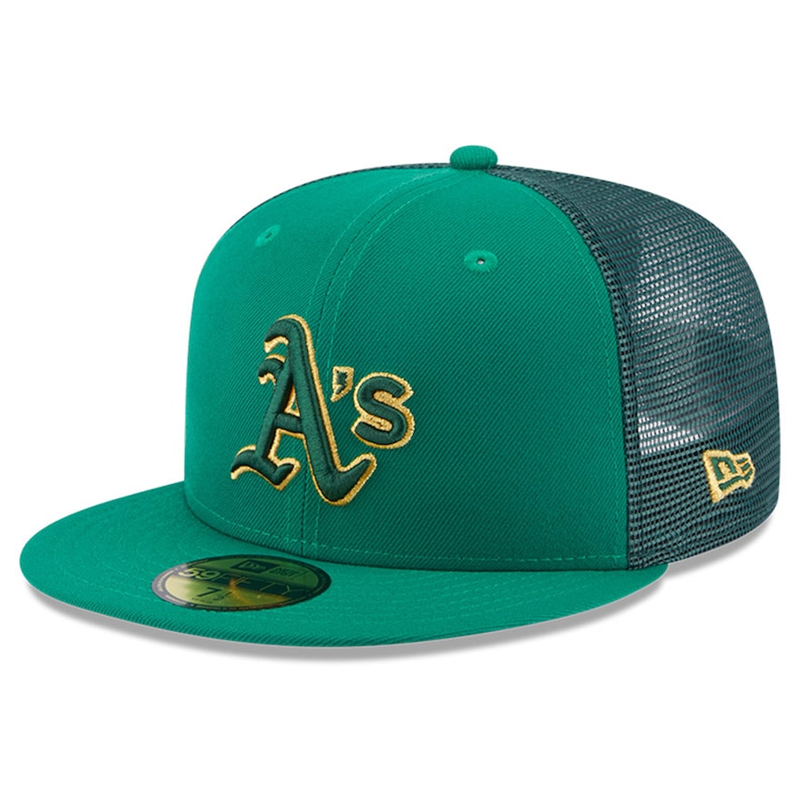  Oakland Athletics New Era 2023 St. Patrick's Day 59FIFTY Fitted Hat - Kelly Green
