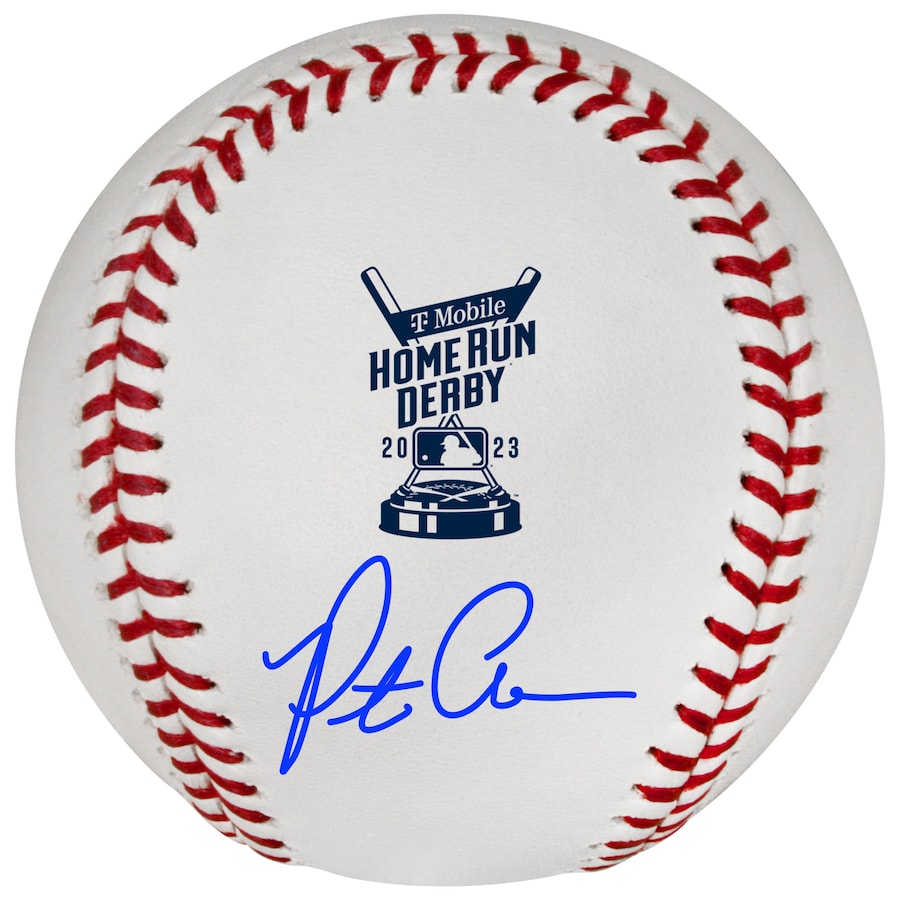 Pete Alonso New York Mets Autographed Fanatics Authentic 2023 Home Run Derby Logo Baseball