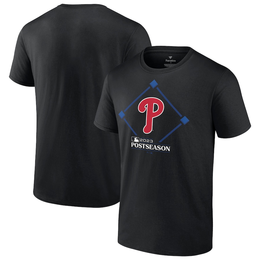  Philadelphia Phillies Fanatics Branded 2023 Postseason Around the Horn T-Shirt - Black