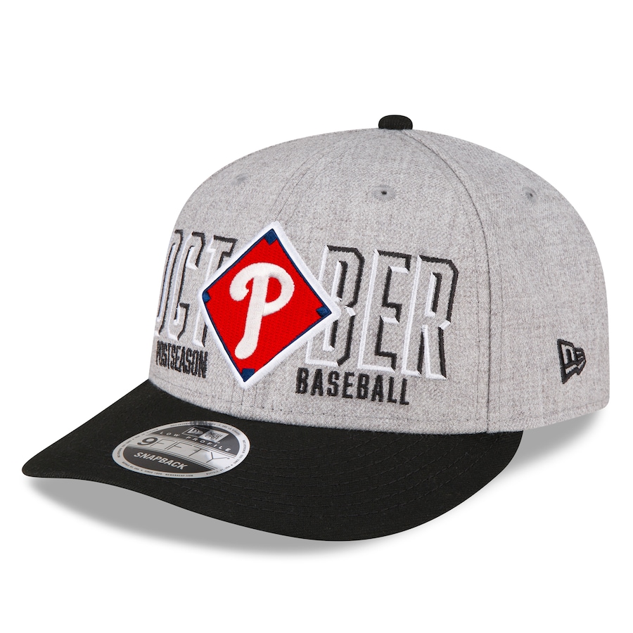  Philadelphia Phillies New Era 2023 Division Series Winner Locker Room Low Profile 9FIFTY Snapback Hat - Gray