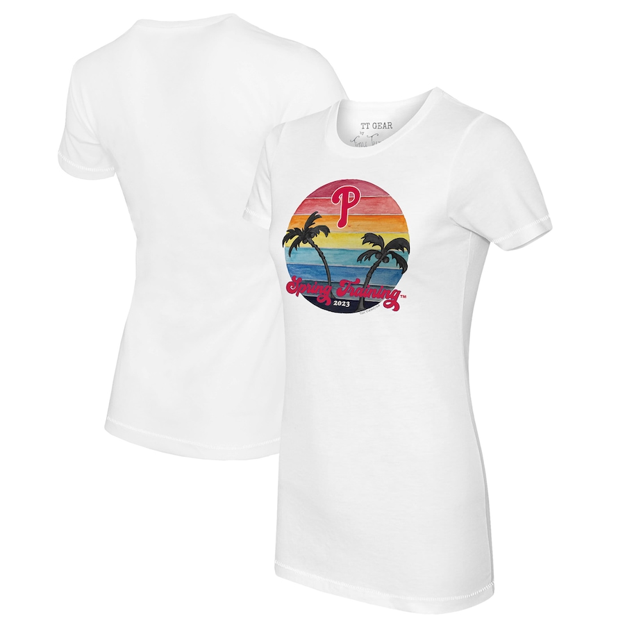 Philadelphia Phillies Tiny Turnip Women's 2023 Spring Training T-Shirt - White