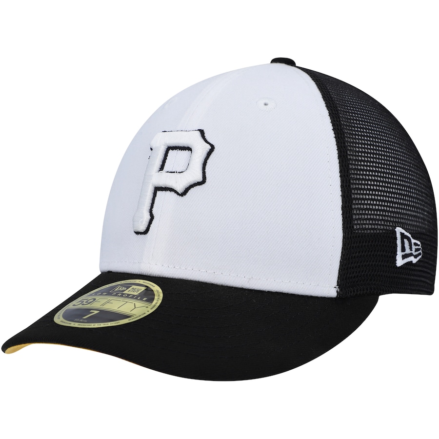 Pittsburgh Pirates New Era 2023 On-Field Batting Practice Low Profile 59FIFTY Fitted Hat - White-Black