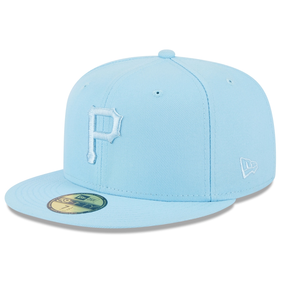 Pittsburgh Pirates New Era 2023 Spring Color Basic 59FIFTY Fitted Hat - Light Blue