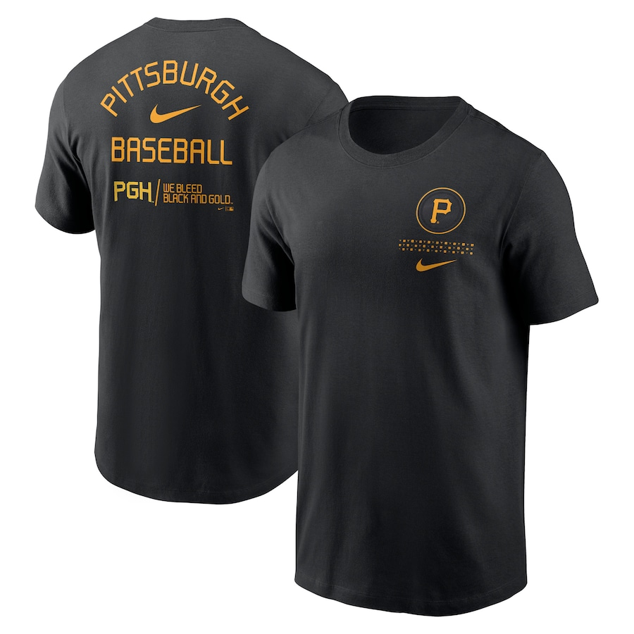  Pittsburgh Pirates Nike 2023 City Connect Double T-Shirt - Black