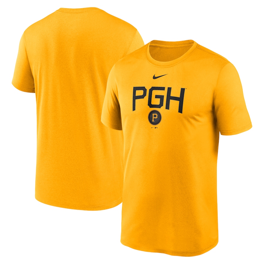  Pittsburgh Pirates Nike 2023 City Connect Large Logo T-Shirt - Gold