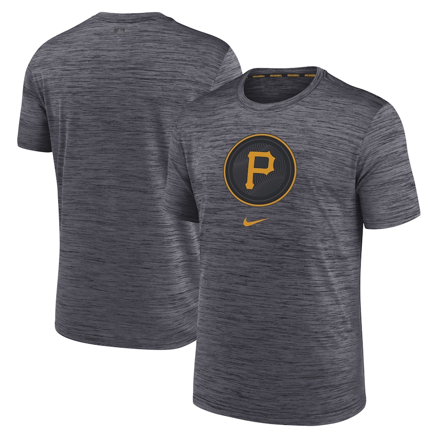  Pittsburgh Pirates Nike 2023 City Connect Velocity Practice Performance T-Shirt - Heather Gray