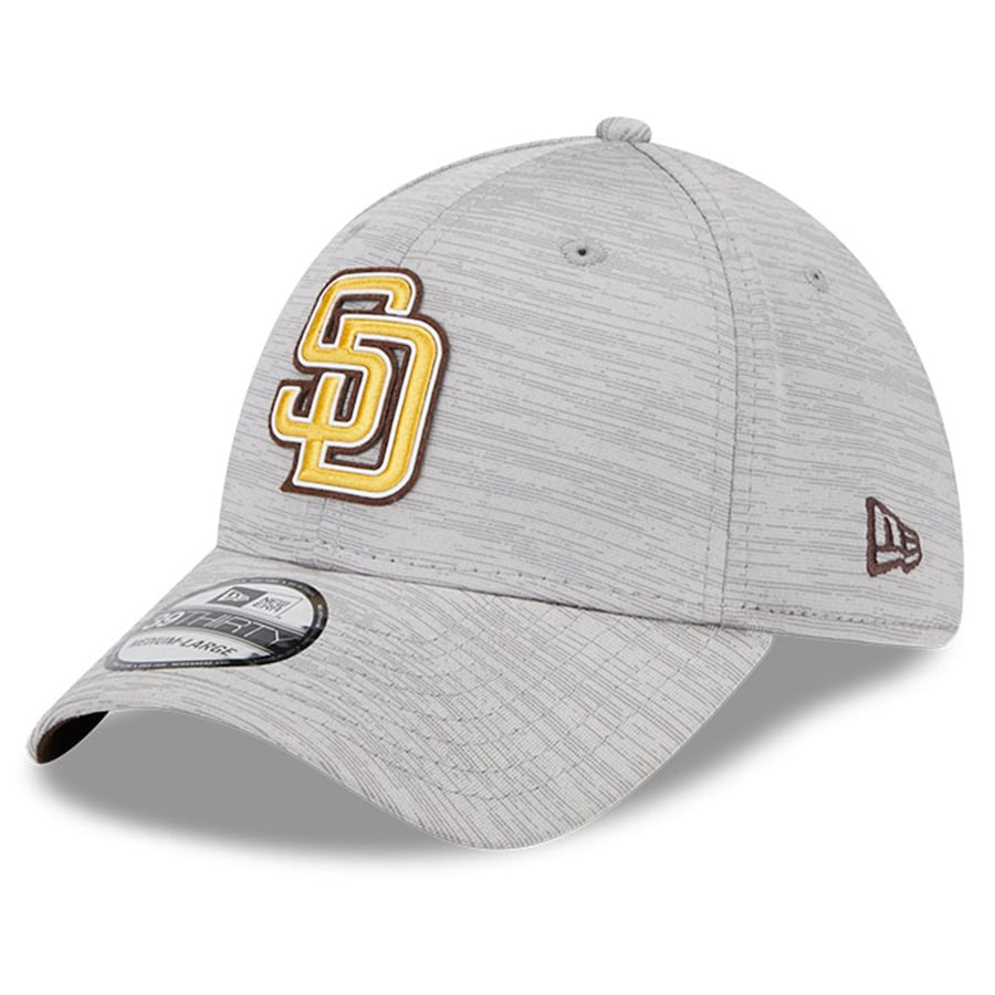  San Diego Padres New Era 2023 Clubhouse 39THIRTY Flex Hat - Gray