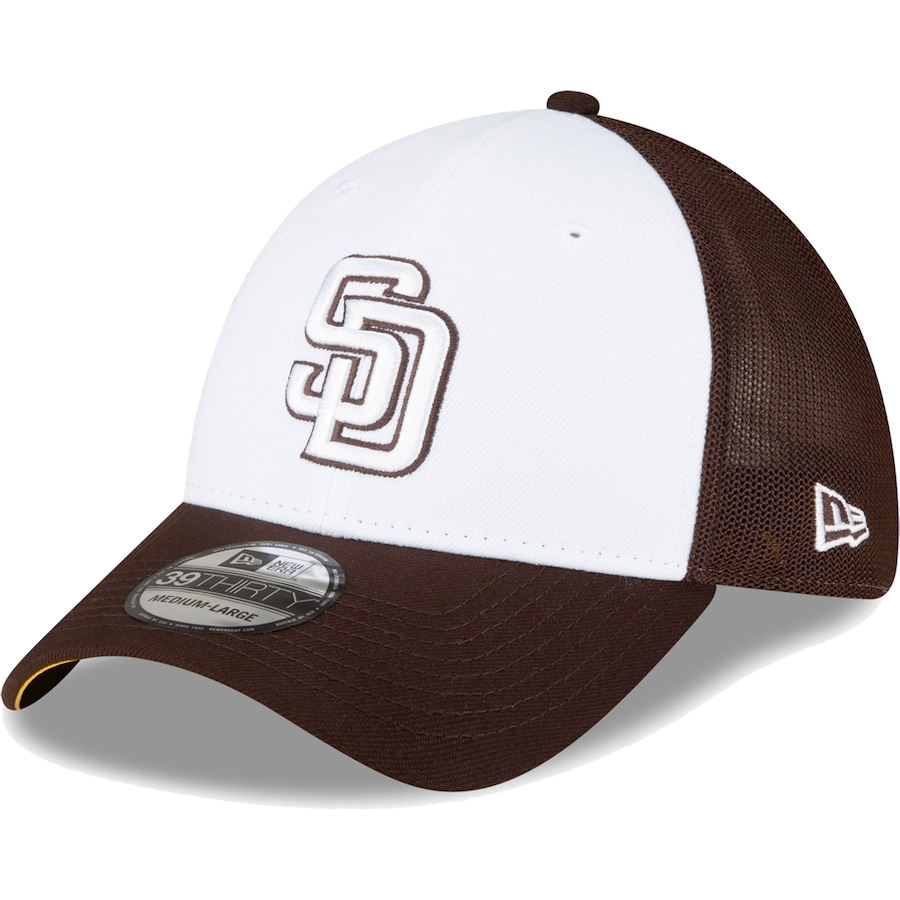  San Diego Padres New Era 2023 On-Field Batting Practice 39THIRTY Flex Hat - Brown-White