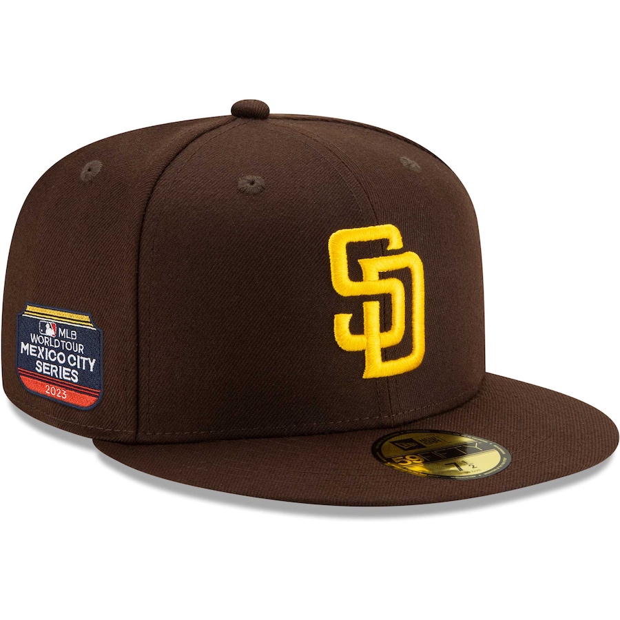 San Diego Padres New Era On-Field 2023 World Tour Mexico City Series 59FIFTY Fitted Hat - Brown