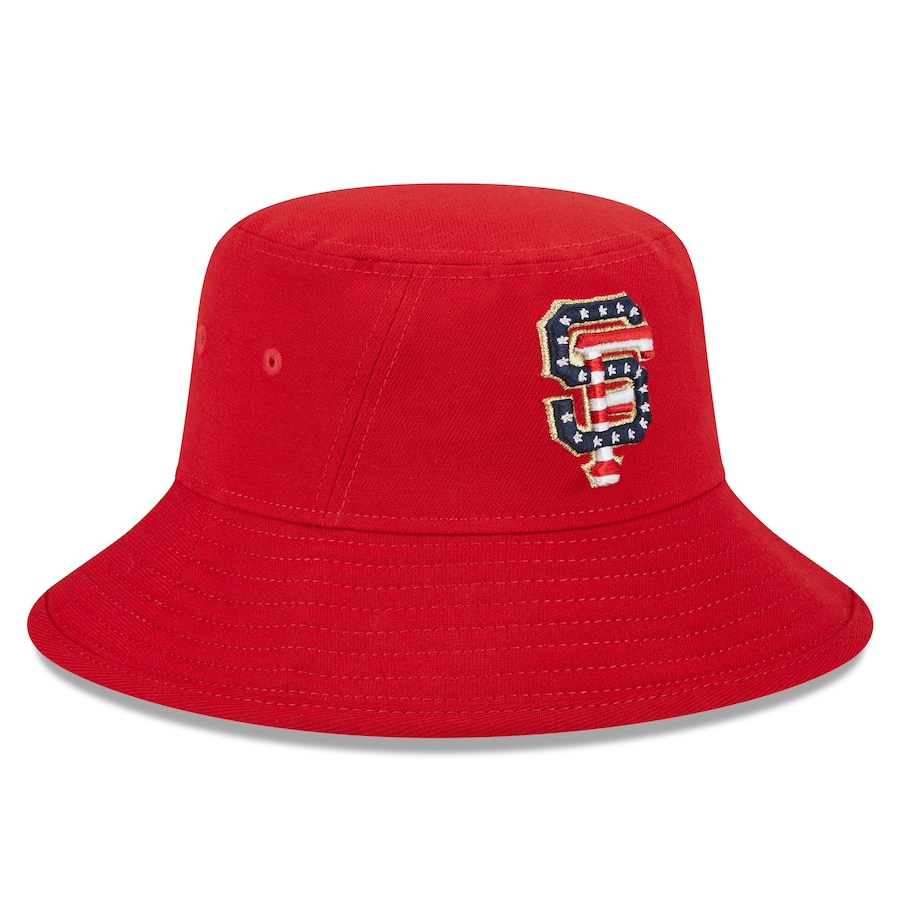 San Francisco Giants New Era 2023 Fourth of July Bucket Hat - Red