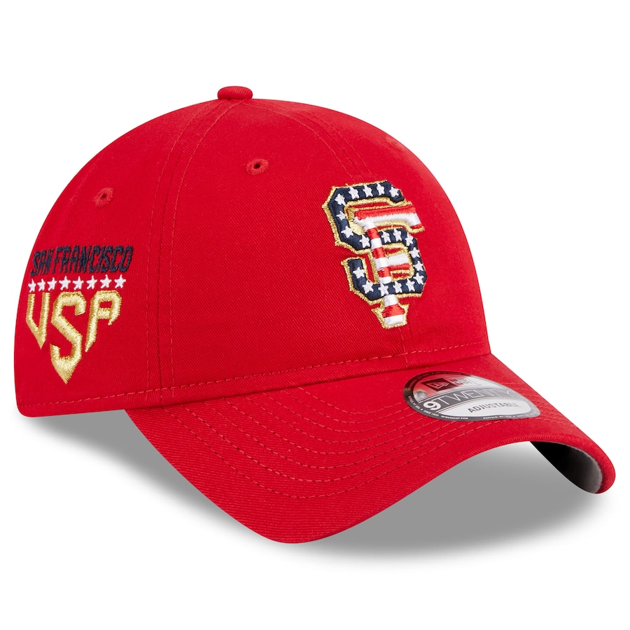  San Francisco Giants New Era Women's 2023 Fourth of July 9TWENTY Adjustable Hat - Red