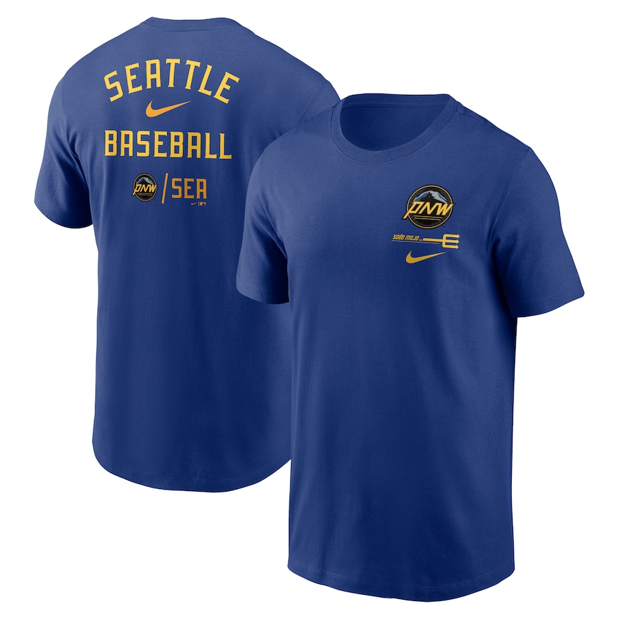  Seattle Mariners Nike 2023 City Connect Double T-Shirt - Royal