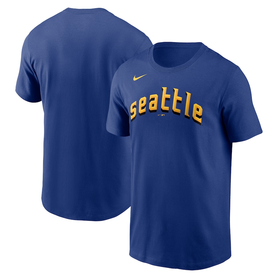  Seattle Mariners Nike 2023 City Connect Wordmark T-Shirt - Royal