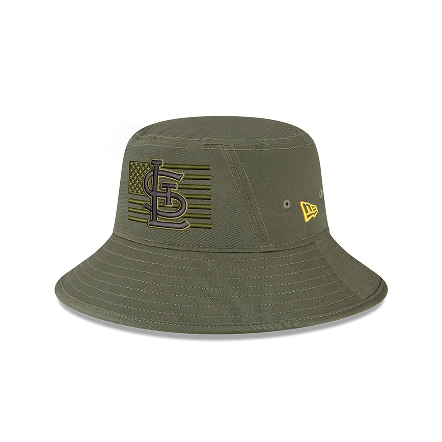  St. Louis Cardinals New Era 2023 Armed Forces Day Bucket Hat - Green