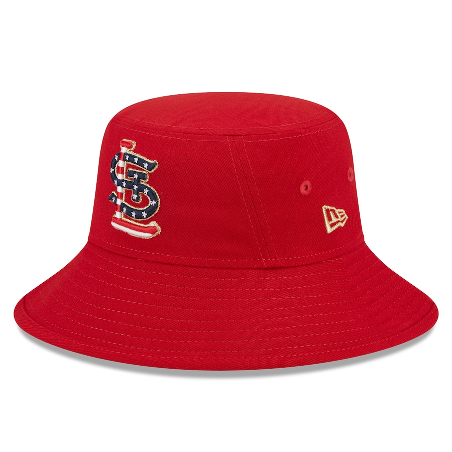  St. Louis Cardinals New Era 2023 Fourth of July Bucket Hat - Red