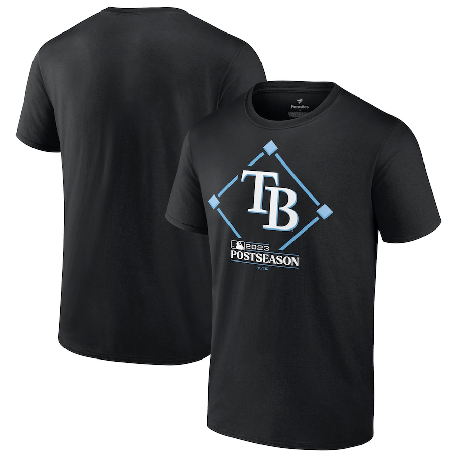  Tampa Bay Rays Fanatics Branded 2023 Postseason Around the Horn T-Shirt - Black