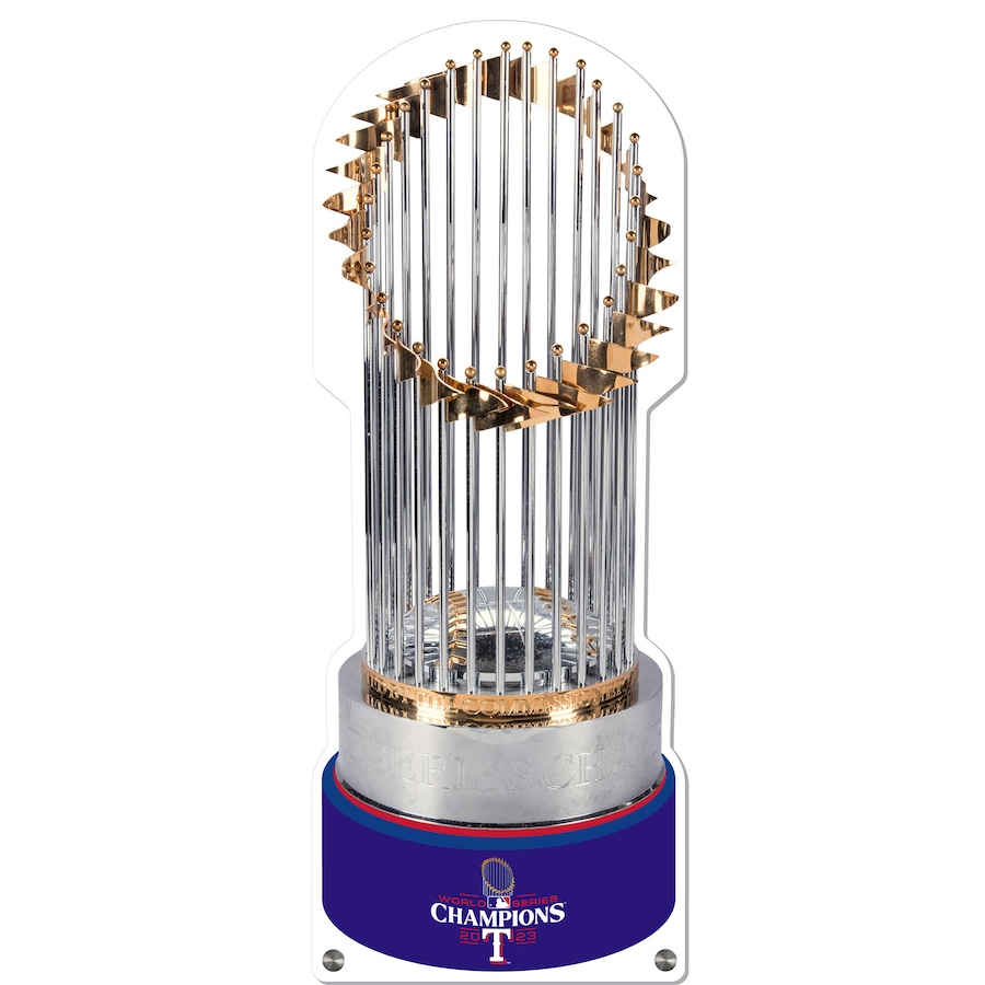 Texas Rangers 2023 World Series Champions 17'' Acrylic Commissioners Trophy