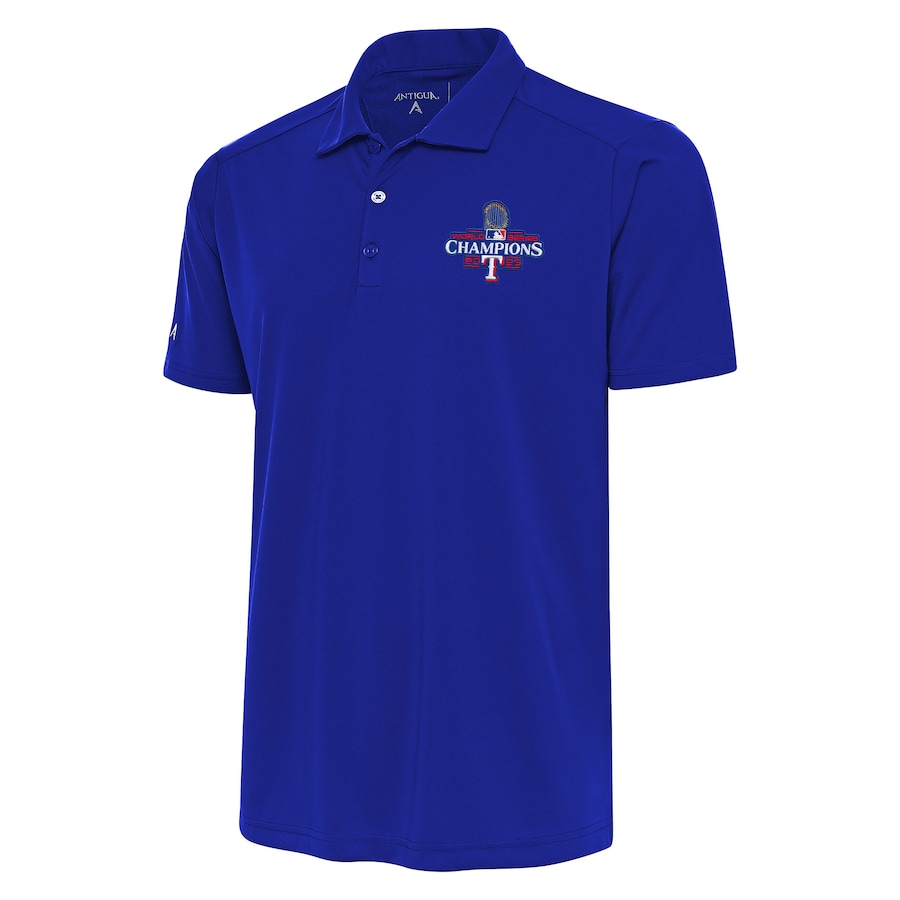 Texas Rangers Antigua 2023 World Series Champions Tribute Polo – Royal