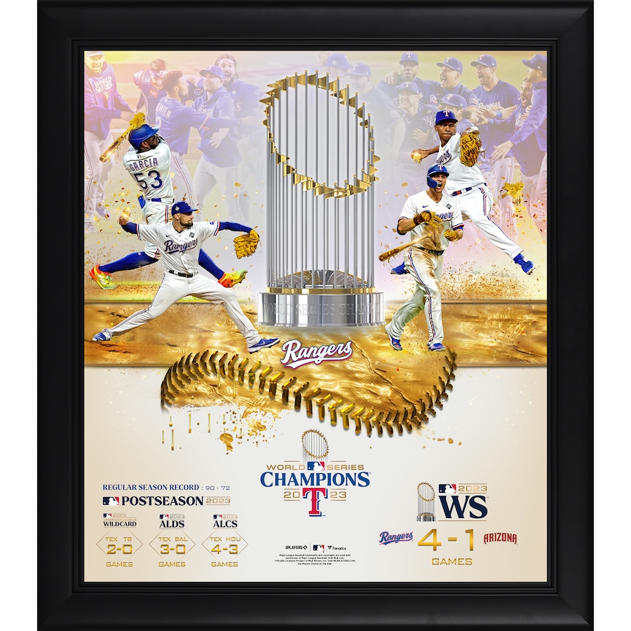 Texas Rangers Fanatics Authentic 2023 World Series Champions 15