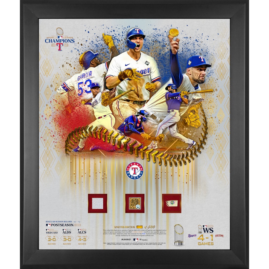 Texas Rangers Fanatics Authentic Framed 20