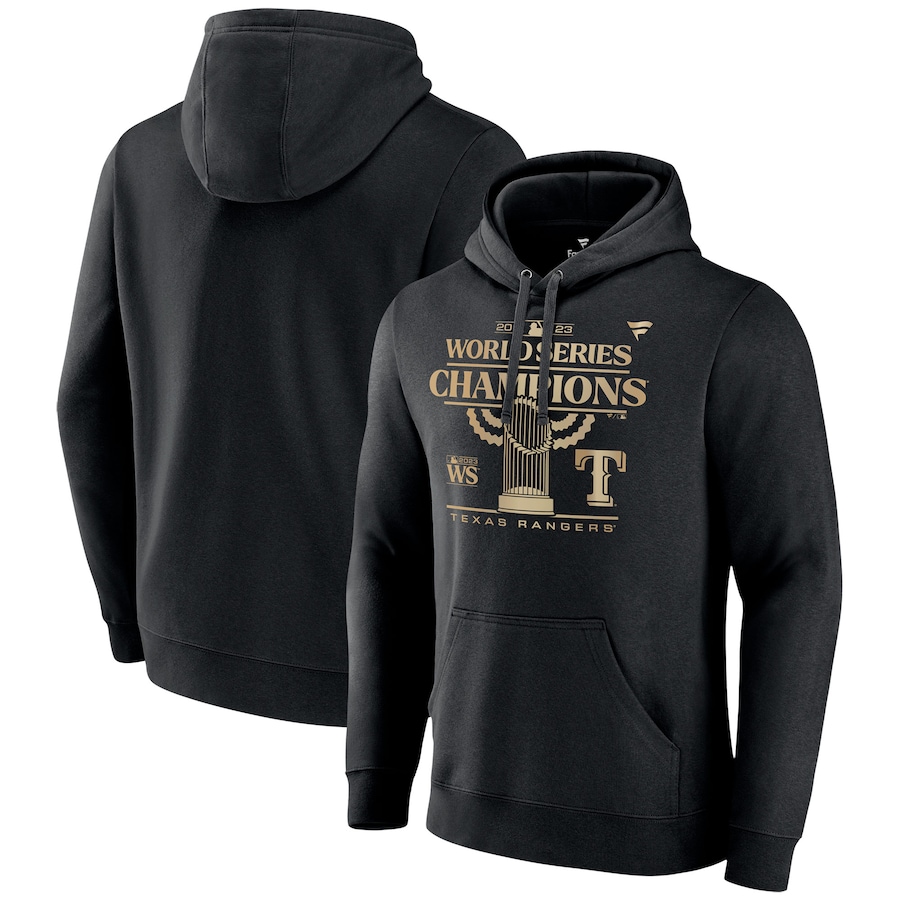 Texas Rangers Fanatics Branded 2023 World Series Champions Parade Pullover Hoodie - Black