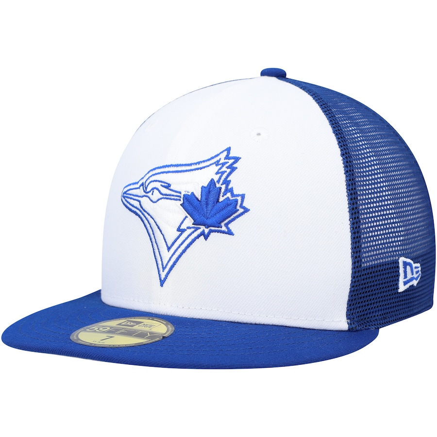 Toronto Blue Jays New Era 2023 On-Field Batting Practice 59FIFTY Fitted Hat - White-Royal