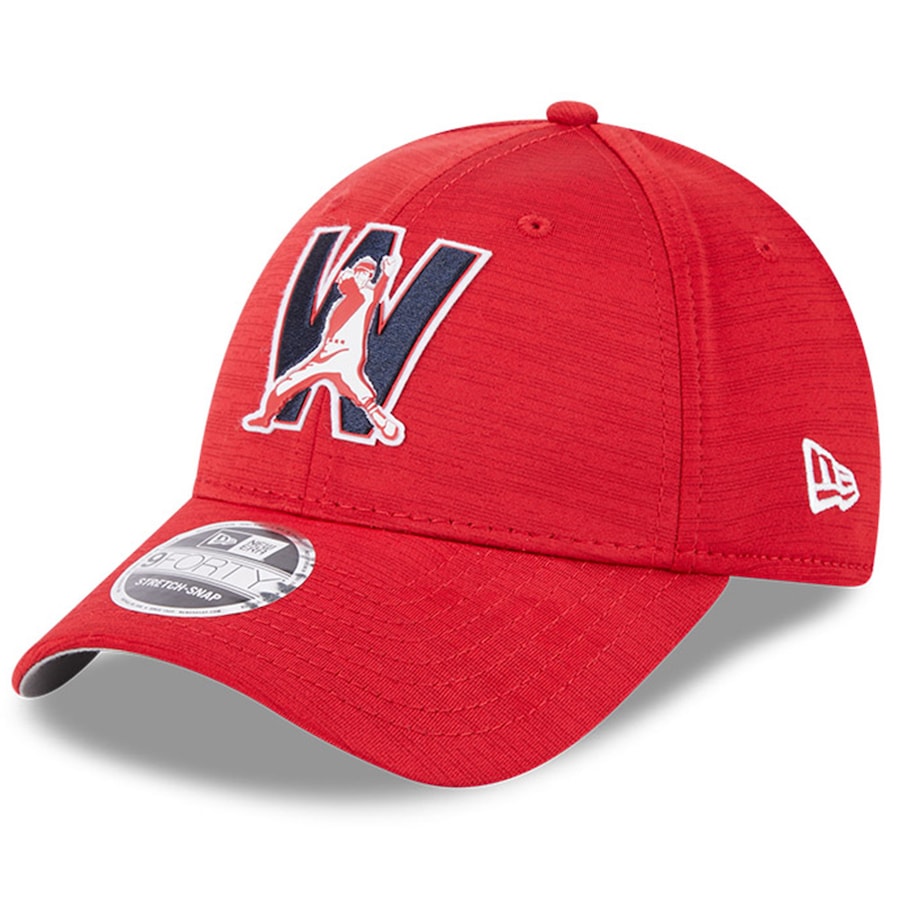  Washington Nationals New Era 2023 Clubhouse 9FORTY Snapback Hat - Red