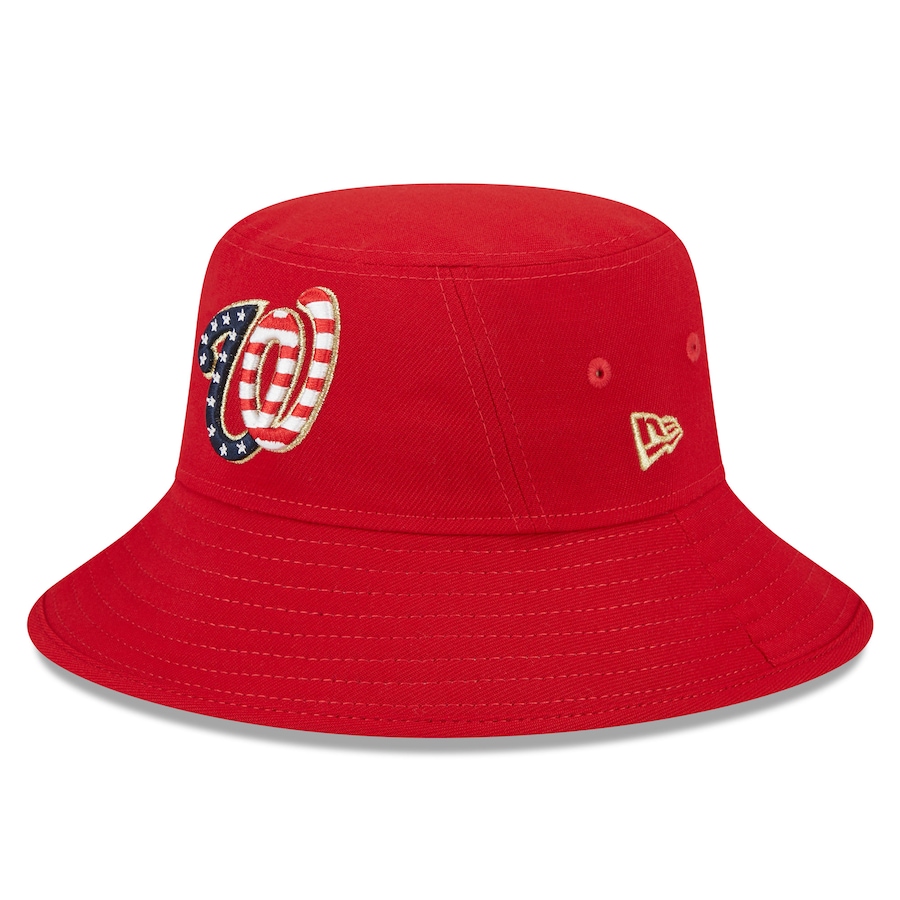  Washington Nationals New Era 2023 Fourth of July Bucket Hat - Red