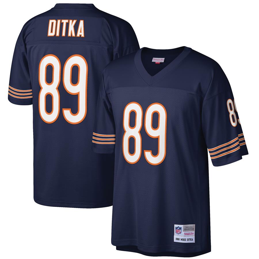 Mike Ditka Chicago Bears Mitchell & Ness Retired Player Legacy Replica Jersey - Navy
