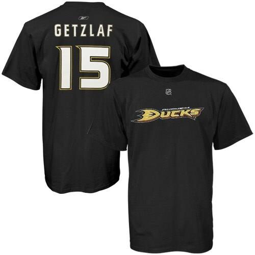 Ryan Getzlaf Anaheim Ducks Reebok Secondary Logo Name & Number T-Shirt - Black