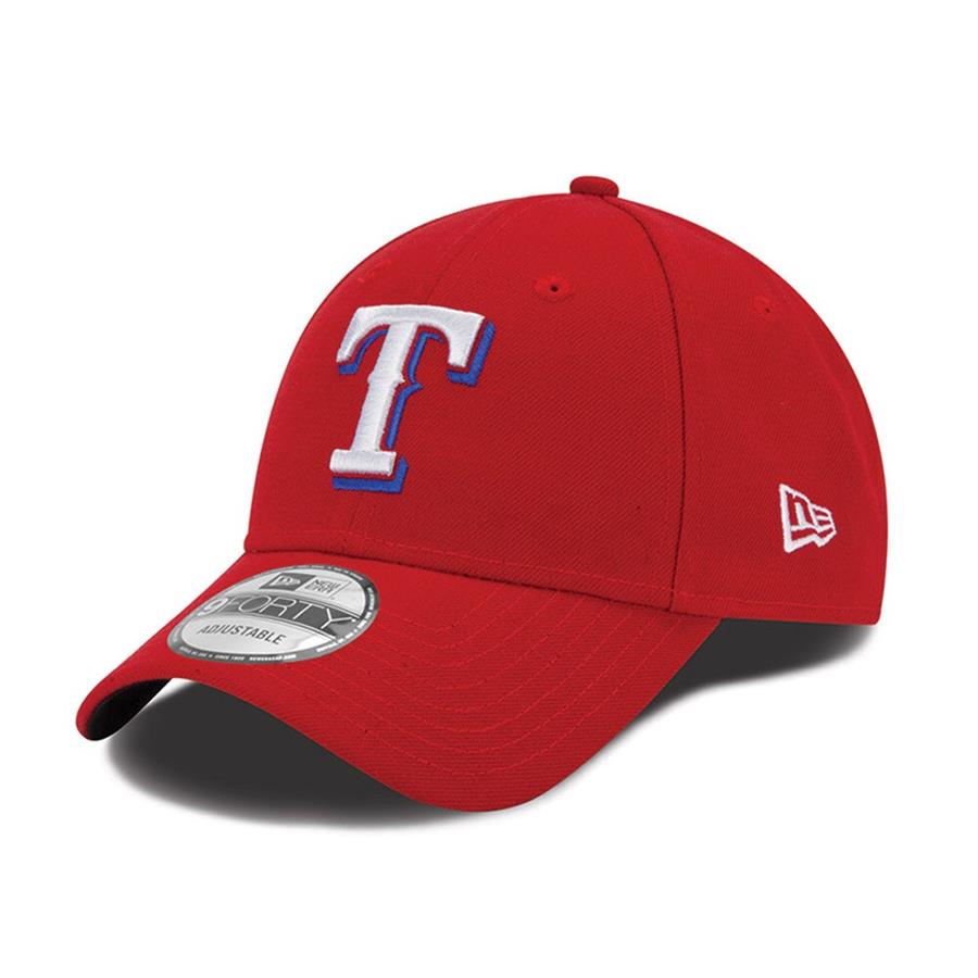 Texas Rangers New Era Men's League 9FORTY Adjustable Hat - Red