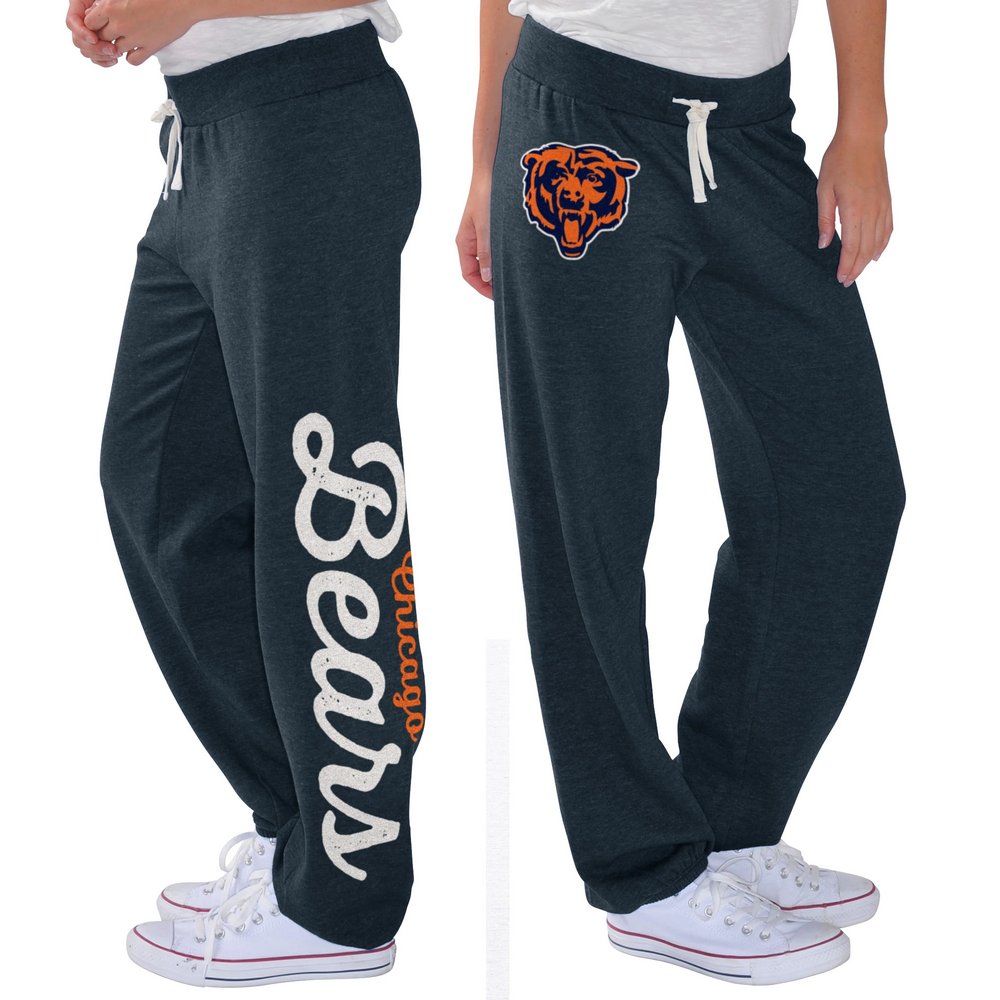Chicago Bears G-III 4Her by Carl Banks Women's Scrimmage Fleece Pants - Navy