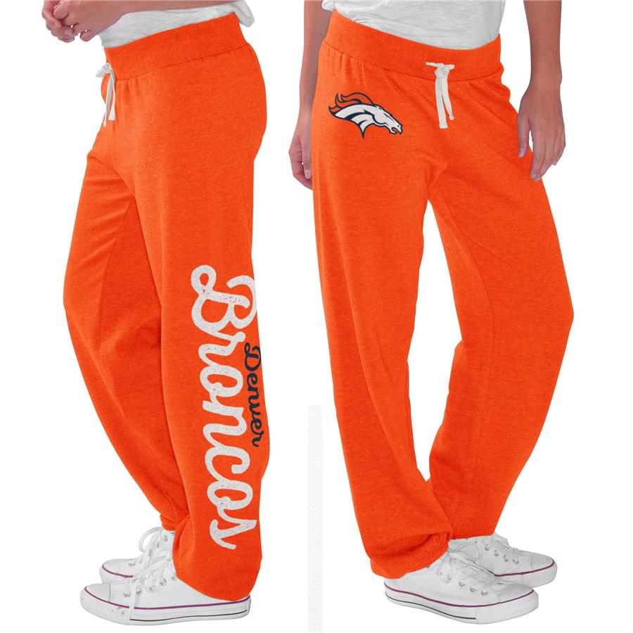 Denver Broncos G-III 4Her by Carl Banks Women's Scrimmage Fleece Pants - Orange