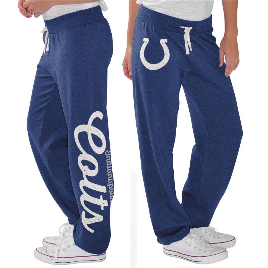 Indianapolis Colts G-III 4Her by Carl Banks Women's Scrimmage Fleece Pants - Royal