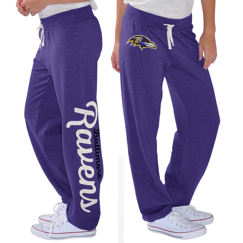 Baltimore Ravens G-III 4Her by Carl Banks Women's Scrimmage Fleece Pants - Purple