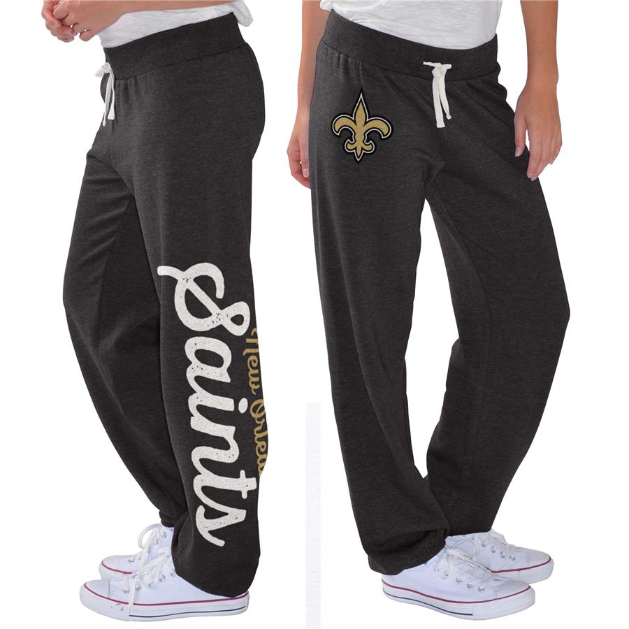 New Orleans Saints G-III 4Her by Carl Banks Women's Scrimmage Fleece Pants - Black