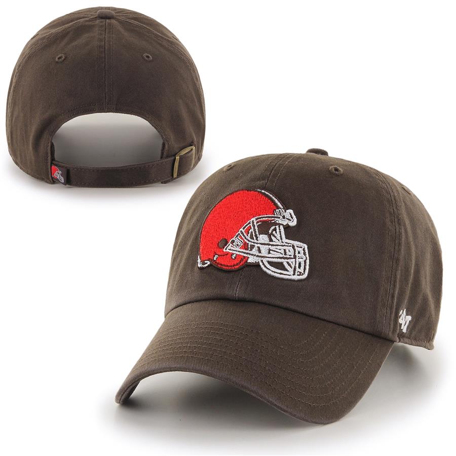 Cleveland Browns '47 Brand Clean Up BL Adjustable Hat - Brown